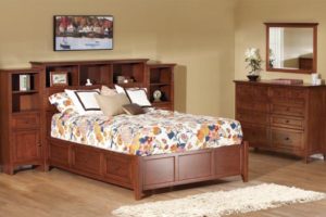 McKenzi Cherry Bookcase headboard