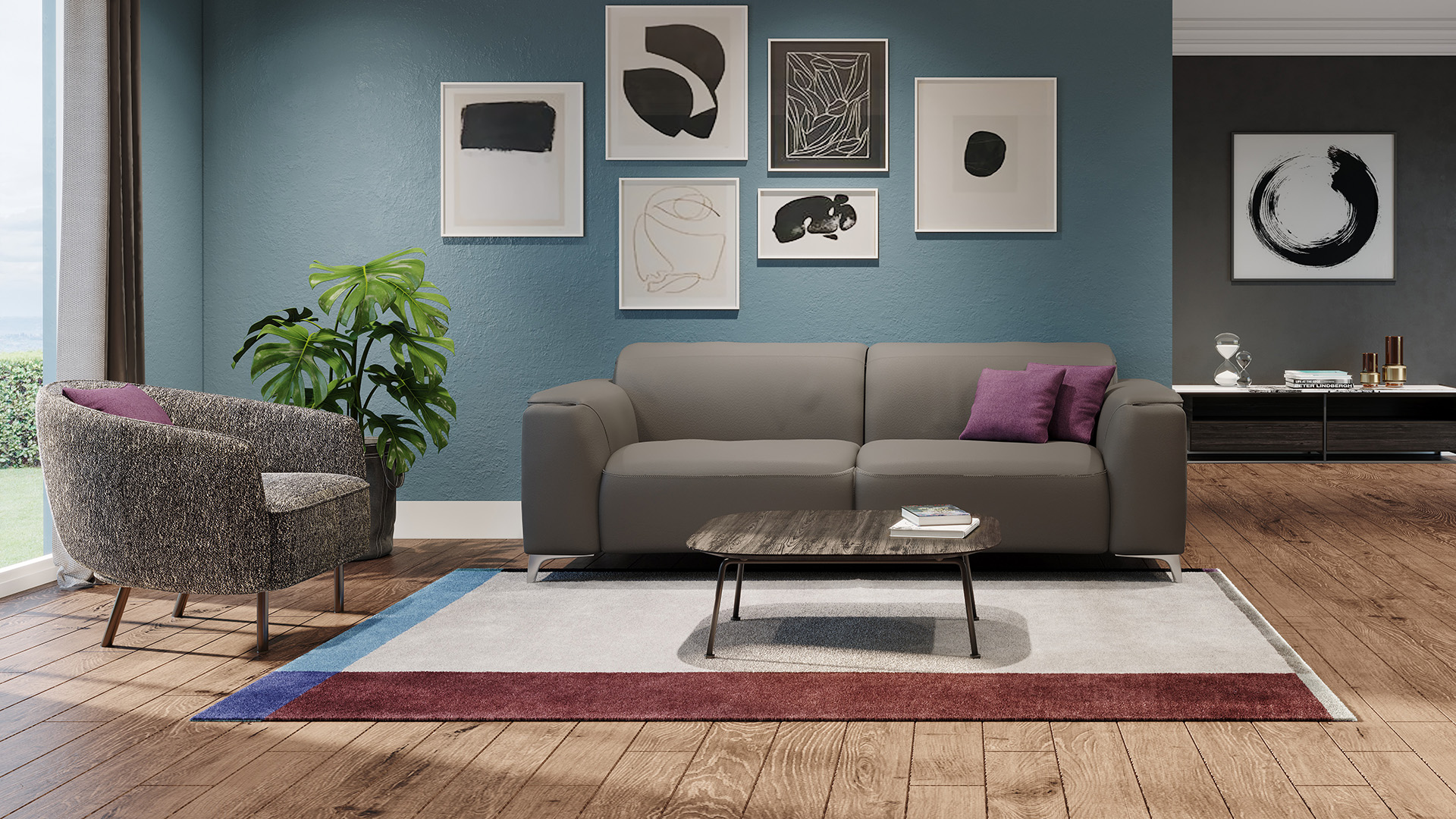 Trionfo three-seater sofa - Interior Spaces Design