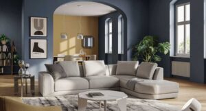 0102406 kartun sectional sofa with end unit leather light grey 1024
